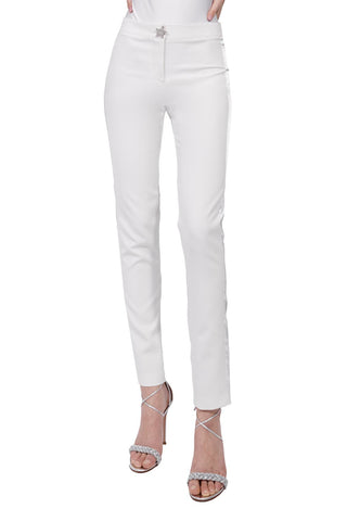 Nuage Pantalone Bianco e Raso