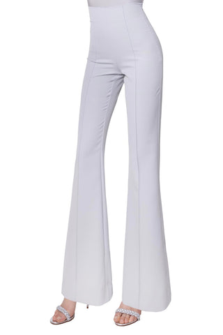 Nuage Pantalone Grigio Perla a vita alta