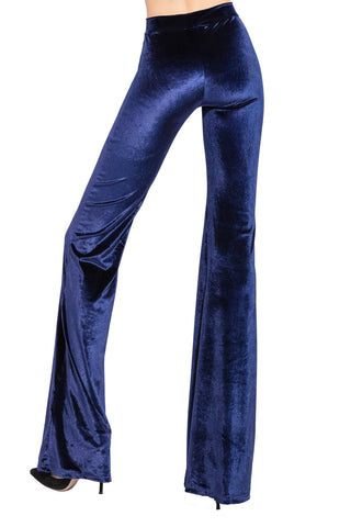 Dunkelblaue Samthose „Skyfall“