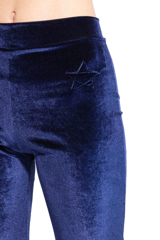 Dunkelblaue Samthose „Skyfall“