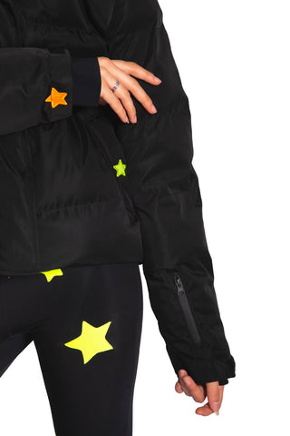 Aspen Giacca da Sci Nera Polvere di Stelle