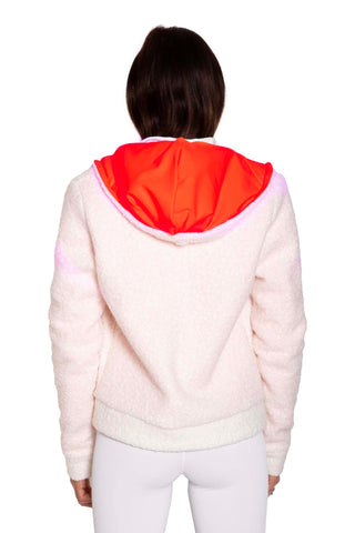 Orsetto Giacchetto Bianco in Lana cotta e Lycra Fluo