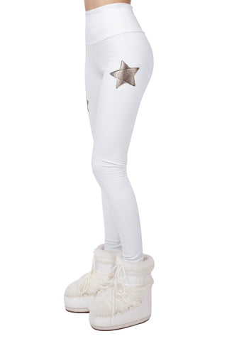 Cortina Winter Leggings High Waist Weiß