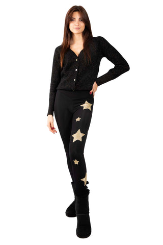 Venere Leggings a vita alta in Lycra Felpata