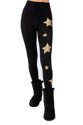 Venere Leggings a vita alta in Lycra Felpata