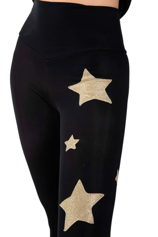 Venere Leggings a vita alta in Lycra Felpata