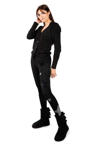 Venere Leggings a vita alta in Lycra Felpata
