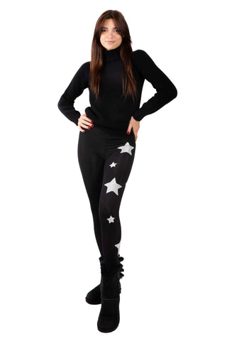 Venere Leggings a vita alta in Lycra Felpata