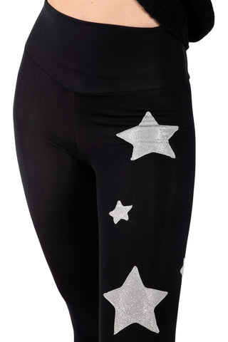 Venere Leggings a vita alta in Lycra Felpata