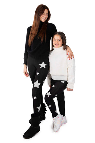 Venere Leggings a vita alta in Lycra Felpata