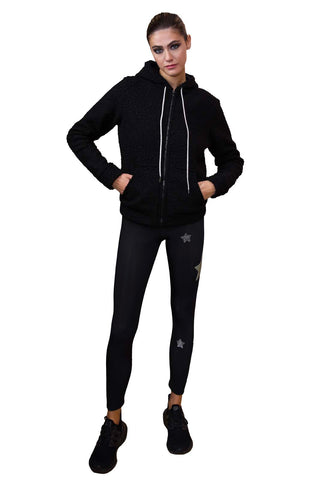 Orsetto Giacchetto Nero in Lana cotta e Lycra Fluo