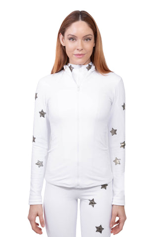 Saint Moritz Schwarze Jacke aus technischem Skistoff