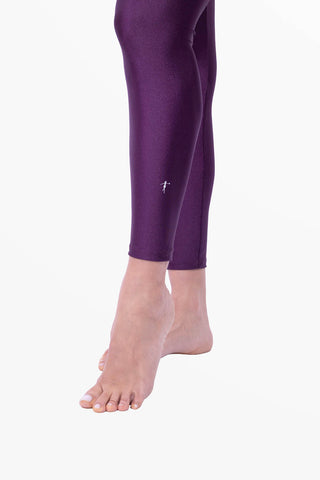Amoureuse Leggings mit drei handapplizierten Kristallherzen