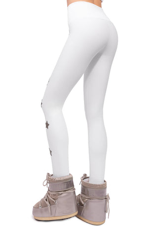 Icefall Winter Leggings Super Warm Bianco e Oro