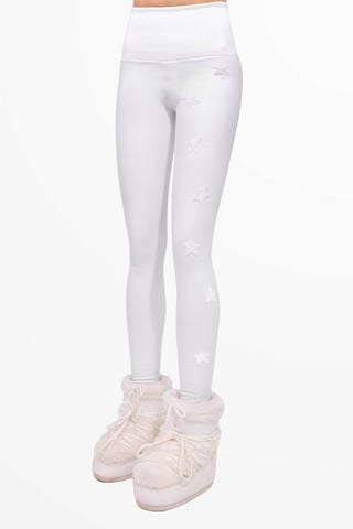 Icefall Winter Leggings Super Warm All White