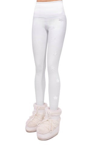 Icefall Winter Leggings Super Warm All White