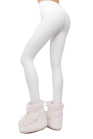 Icefall Winter Leggings Super Warm All White
