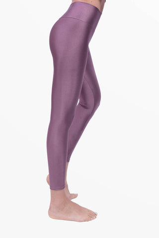 Amoureuse Leggings Lavanda Antica con tre cuori in cristalli applicati