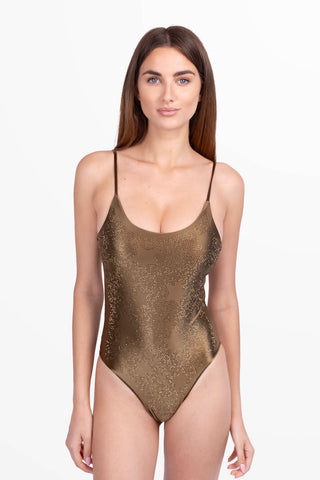 Diamond Maillot de Bain Une Pièce en Lycra Soyeux