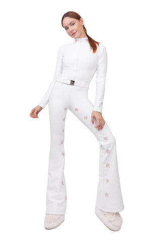 Megeve Tuta da Sci Super Warm Bianca e Rosa