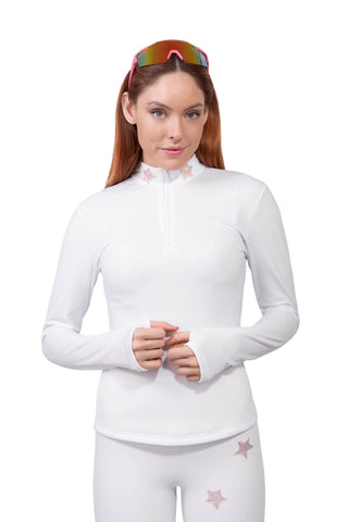 Crans-Montana Maglia Termica Bianca