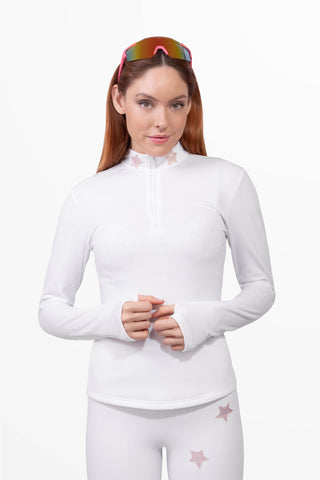 Crans-Montana Maglia Termica Bianca