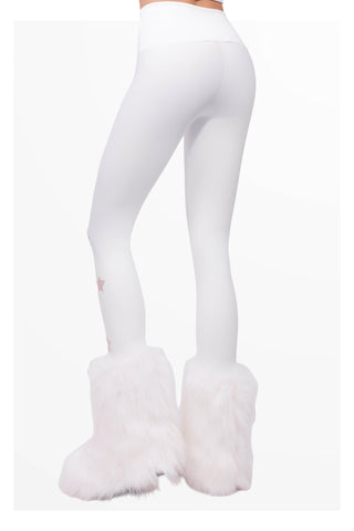 Icefall Winter Leggings da Sci Super Warm Bianco e Rosa