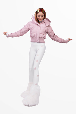 Icefall Winter Leggings da Sci Super Warm Bianco e Rosa