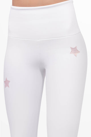 Verbier Winter Leggings sa Sci Super Warm Bianco e Rosa