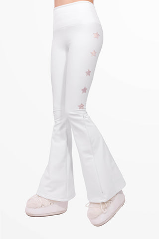 Crans-Montana Winter Leggings da Sci Bianco e Rosa Super Warm