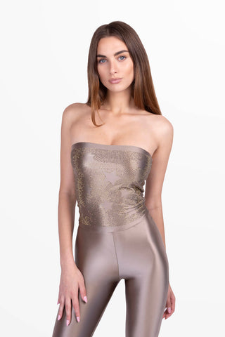 Diamond Sirène Jumpsuit avec Cristaux