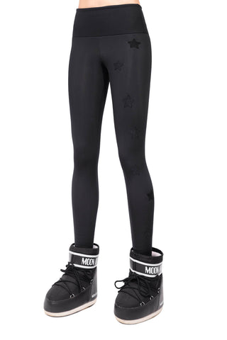 Icefall Winter Leggings Super Warm All Black