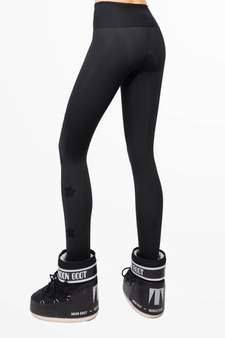 Icefall Winter Leggings Super Warm All Black
