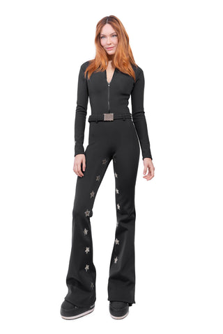 Megeve Tuta da Sci Super Warm Nera e Oro