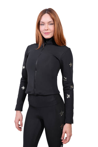 Megeve Giacchino Super Warm Nera e Oro Corta