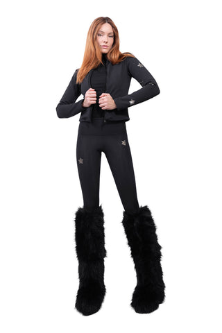 Verbier Winter Leggings Super Warm Nero e Oro