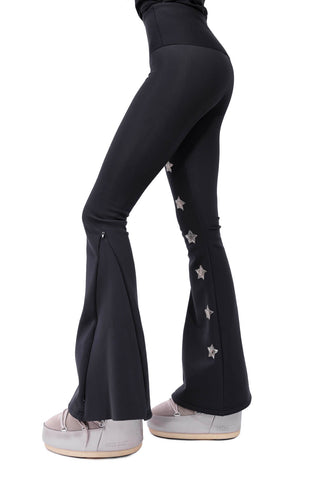 Megeve Winter Leggings Super Warm Nero e Oro