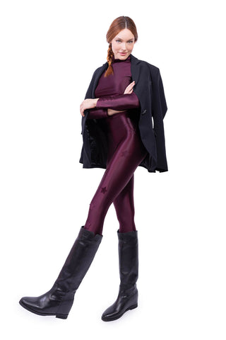 Cascade Leggings in Lycra Setata RedWine
