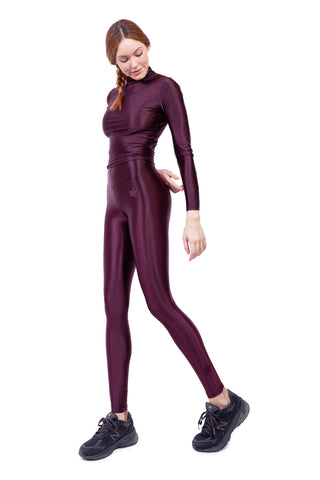 Cascade Leggings in Lycra Setata RedWine