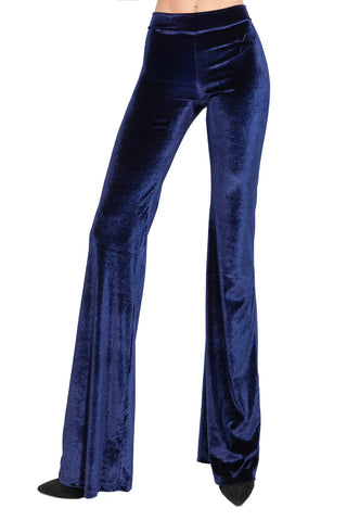 Dunkelblaue Samthose „Skyfall“