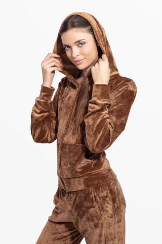 Sunday Diamond Tuta Completa in Ciniglia Soft Touch Caffè