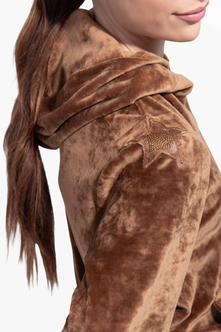 Sunday Diamond Tuta Completa in Ciniglia Soft Touch Caffè