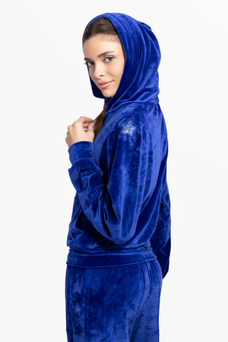 Diamante Sunday Soft-Touch-Chenille-Sweatshirt