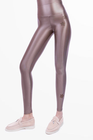 Cascade Leggings en Lycra Soyeuse Poudré