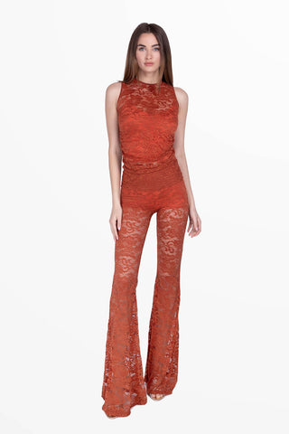 Transparence Lace Tank Top