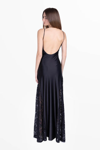 Transparence Dress in Silky Lycra and Lace