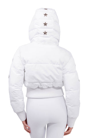 Megeve Giacca da Sci Cropped White