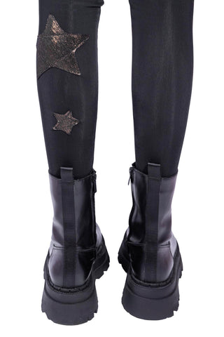 Vega Leggings with Gold and Bronze Stars