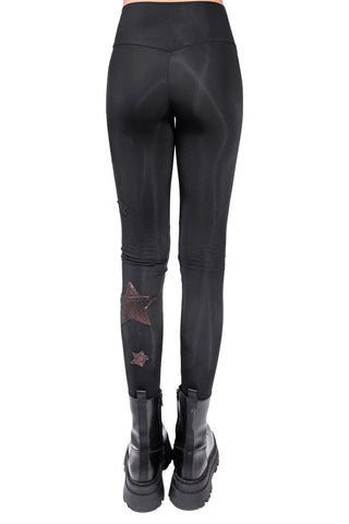 Vega Leggings with Gold and Bronze Stars