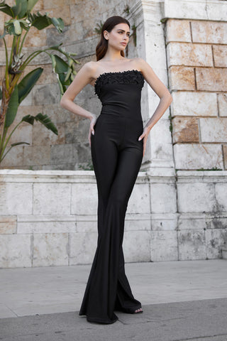 Fascia di Stelle Jumpsuit in Black Lycra 